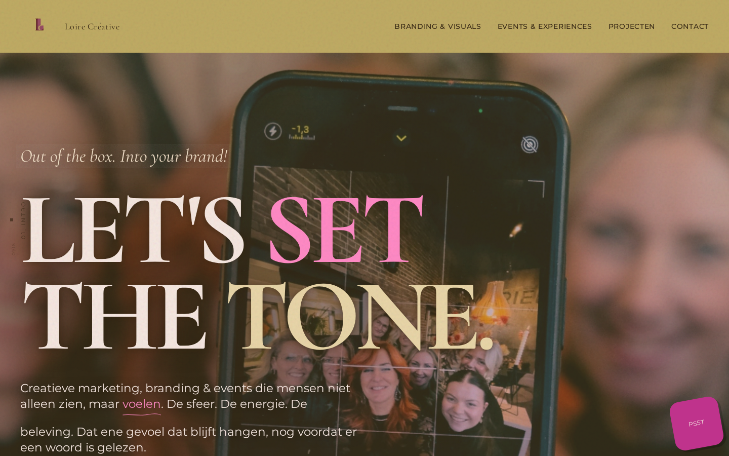 Loire Créative website, creatief ontwerp door OpTimizeT